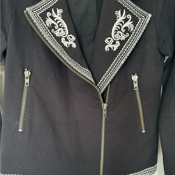 Lovers + Friends Size XS Embroidered Black Jacket in Moonrise NWOT $240‎ - Picture 12 of 12